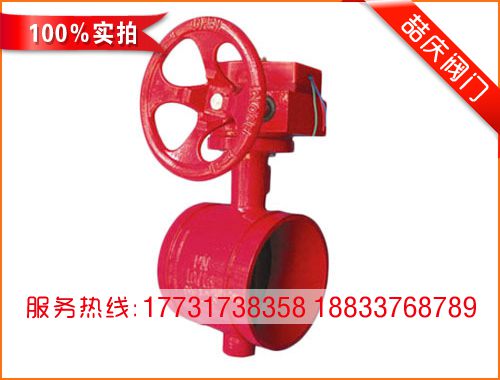 XD381X渦輪溝槽信號蝶閥